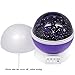 Constellation Night Light Projector Lamp from Kalston offers 4 Bright Colors with 360 Degree Moon Star Projection and Rotation - Kids Baby Bedroom Nursery Decor, Great Gift Idea (Purple)