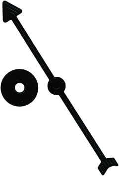 School Specialty Plastic Game Spinners - 4 Inches - Set of 8 - Black