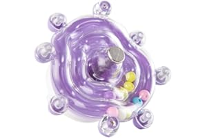 PUUROF Lovebird Toys, Parakeet Toys for Conures, Small Bird Interactive Training Parrot Cage Bird Accessories, Budgie, Cockatiel, Sun Parrot,Small Educational Fun Toy for Parakeets(Purple)