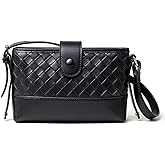 NFengHe Woven Crossbody Bags for Women Small Purse Mini Shoulder Bag Handbags Clutch Purses with Adjustable Strap