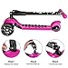 Banne Scooter Height Adjustable Lean to Steer Flashing PU Wheels 3 Wheel Kick Scooters for Kids Boys Girls
