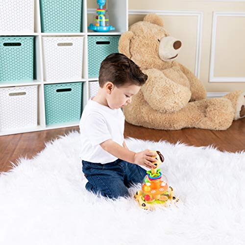 Toy To Enjoy Push & Spin Dog Toy - Easy Press Button Ideal for Fine Motor Skill Development and Learning Activity - Great for Infants Toddlers 12 Months and Up - Thumbnail 2
