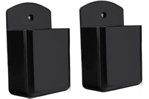 KYIEN Pack of 2 Self Adhesive TV Air Conditioner Remote Control Holder Wall Mount Storage Box Organizer