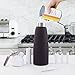 ICO Professional Aluminum Whipped Cream Dispenser for Homemade Whipping Cream, Whipped Cream Maker for Desserts, Dips, Sauces, and Infused Liquors, Black, 1-Pint