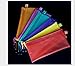 Catsayer A6 30pcs 9 x 4-1/2 inches Waterproof Plastic Double Layer Zipper File Bags Invoice pouches Bill Bag Pencil Pouch Pen Bag (Random Color)