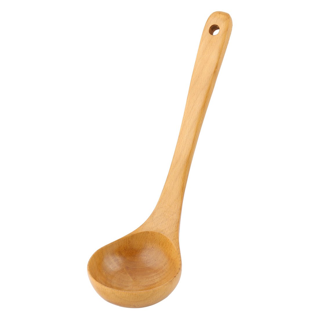 Sourcingmap Household Restaurant Kitchen Tableware Wooden Cooking Soup Ladle Spoon