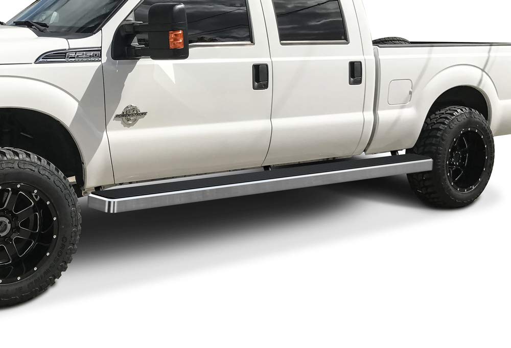 Rough Country - - Rough Country Power Running Boards With LED Step Lights For Ford Bronco, 4-Door (2021-2025) - Retractable Electric Side Steps W/Dual Motors, LED Lights, Textured Anti-Slip Surface