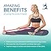 Latex Yoga ​Stretch​ Bands ​for Stretching​ ​&​​ ​Dance,​ ​Ballet,​ ​Gymnastics​ ​Heavy​ ​Resistance​ ​Band​ ​w/ Videos and Ebook