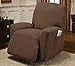 Stretch Sensations, Newport Recliner Slipcover, Standard Recliners, Perfect Chair Protection, Comfortable and Easy Stretch Fabric (Cocoa)