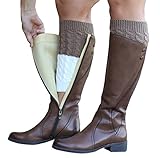 Lucky Love (TM) Reversible, Double Sided Boot Cuffs for Women, Cute Boot Toppers