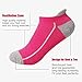 Heatuff Womens Low Cut Ankle Athletic Socks Cushioned Running Performance Breathable Tab Sock (6 Pairs)
