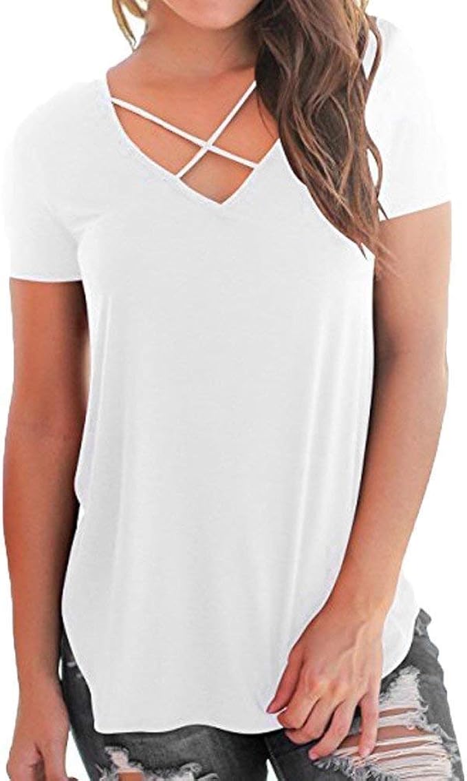 Huixin T-Shirt Donna Estiva Con Manica Corta E Girocollo - Morbida, Casual Con Stampa Unicorno, Colori Unici (Nero/Grigio/Bianco)