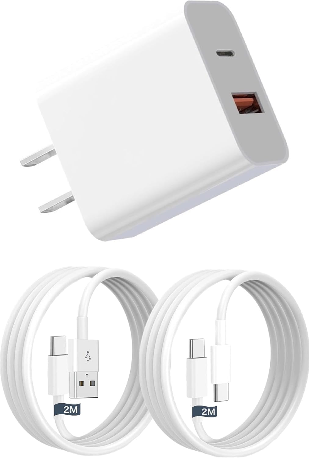 タイプC充電器 USB Type-C充電器 PD20W急速充電対応 USB-A&Type-C 2ポート搭載 コンセント式電源アダプター iPhone 17 Air/17 Pro Max/16/15/14/13/SE3、iPad、Android、タブレット対応