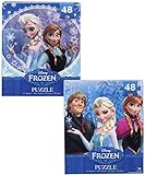 Disney Frozen 48 Piece Jigsaw Puzzle Set of 2 - Elsa, Anna, Kristoff and Olaf