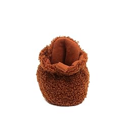 Robeez Baby Snap Booties, Ginger Sherpa, 6-12 months
