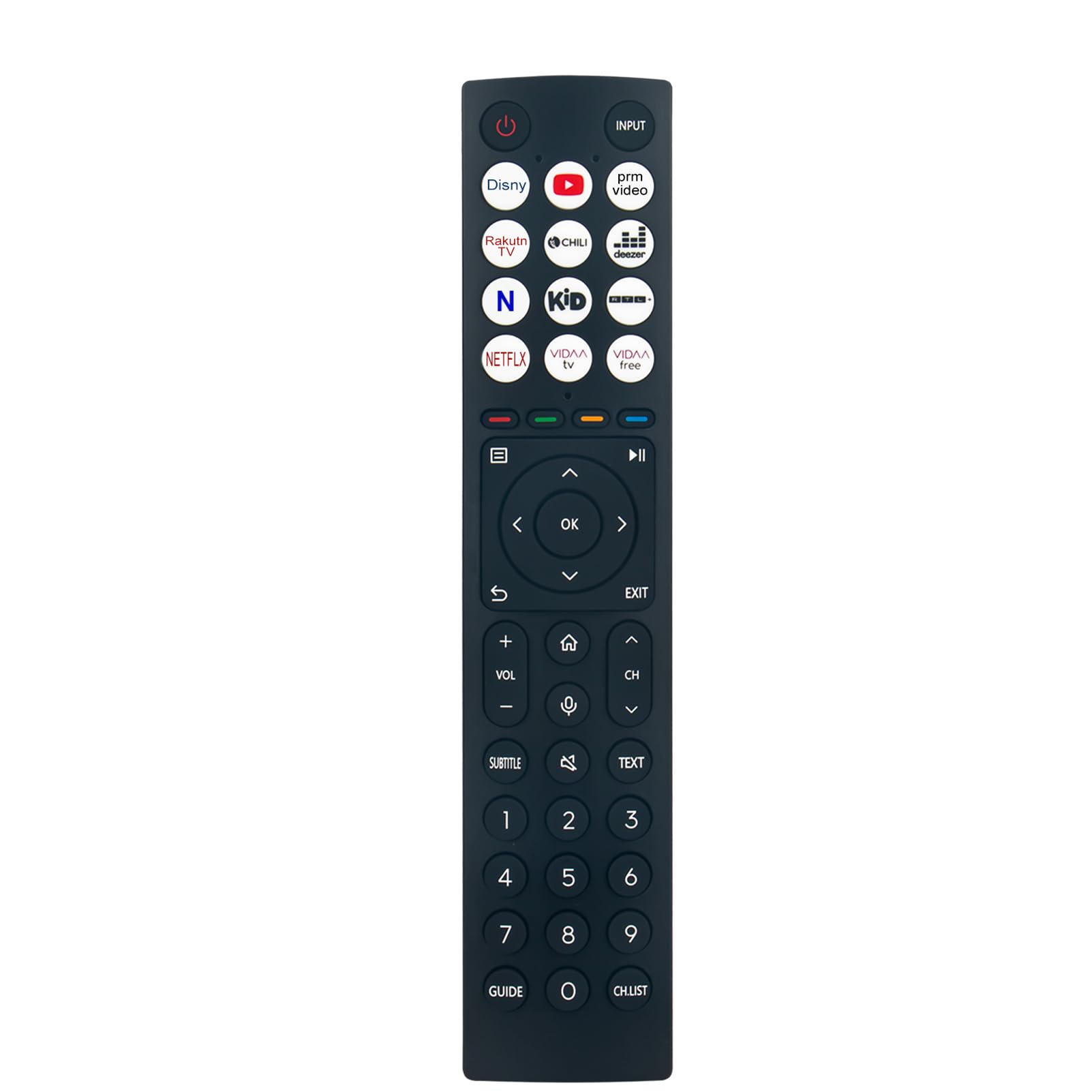 VINABTY ERF3D86H Replacement Voice Remote Compatible with Hissense Smart TV 48A85H 55A85H 55A8FH 55U7HQ 55U78HQ 55U79HQ 65A9H 65A85H 65U7HQ 65U8HQ 75U8HQ