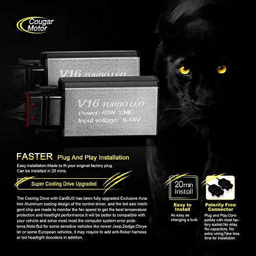 5 Cougar+Motor+Headlight+Bulbs+Conversion