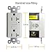 [5 Pack] SECKATECH 20 Amp 125 Volt Tamper-Resistant GFCI Wall Outlet Receptacle with 10 Free Wall Plates. The Product Details in the Description-ETL Listed,White