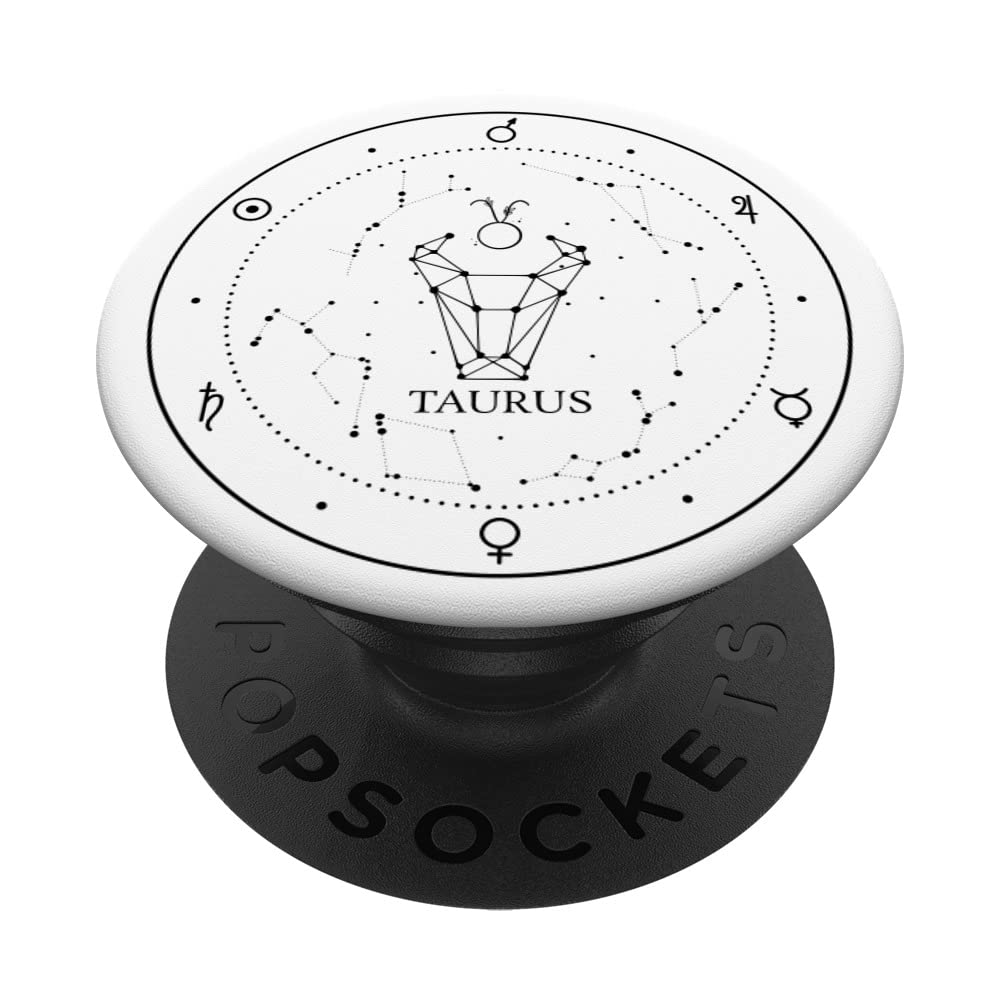 Celestial Taurus Zodiac Sign Astrology PopSockets Swappable PopGrip