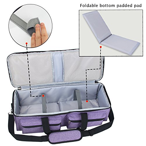 image for Luxja Carrying Bag Compatible with Cricut Explore Air and Maker, Tote 