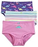 Carter's Little Girl's 3-Pack Stretch Cotton Panties (2-3T, Dinosaurs Print (436344110-11-2017)/Print/Stripes)