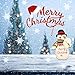 Christmas Window Sticker Holiday Decorative No Glue Christmas Window Clings with Snowflake Snowman Santa Claus Merry Christmas Sign for Kids 17.7-inch by 32.7-inch (45×83CM)