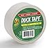 Duck Brand 392973 Color Duct Tape, White, 1.88 Inches x 20 Yards, Case of 6 Rolls