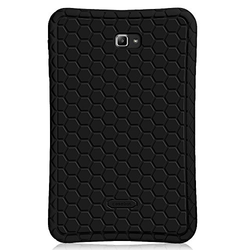 Fintie Samsung Galaxy Tab A 10.1 Case, [Honey Comb Series] Light Weight Shock Proof Silicone Cover [Anti Slip] [Kids Friendly] for Tab A 10.1 Inch (NO S Pen Version SM-T580/T585/T587) Tablet, Black