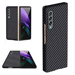 NINKI Slim Galaxy Z Fold 3 Case Black,Luxury