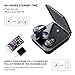 Wireless Earbuds, Latest Bluetooth 5.0 Hi-Fi Stereo Sound Earphones, Noise Cancelling, Dual Built-in Mic Auto Pairing Headphones, 2000mAh Charging Case as Power Bank by Relaxyo