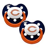 Chicago Bears 2-Tone 2-pack Infant Pacifier Set - 2014 NFL Baby Pacifiers by Baby Fanatic