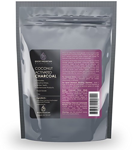 Coconut activated charcoal powder, (1 lb bulk), food gr…