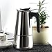 Stovetop Espresso Maker Stainless Steel Moka Pot Coffee Maker 9 Cup