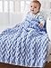 BERNAT Baby Blanket Yarn, 3.5oz, 6-PACK (Baby Blue 03202)