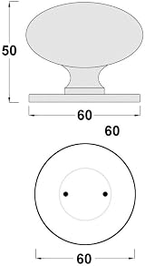 Securit SP7716 White Ceramic Mortice Door Knob Set 60mm Rose Classic view 4