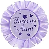 Favorite Aunt Satin Button Party Accessory (1 count) (1/Pkg)