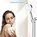 Handheld Shower Head, Wodgreat High Pressure 5 Settings Powerful Spray Head with Flexible 60 Inch Stainless Steel Hose, Adjustable Swivel Ball Bracket Mount, No Leaking, Easy to Install, Chrome