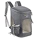 OKPET RushDeer Cat Backpack Carrier, Pet Carrier Bag with Mesh for Cats Small Dogs Puppies, Comfort Cat Backpack Bag for Hiking Travel Camping Outdoor Hold Pets Up to 18 Lbs, Grey