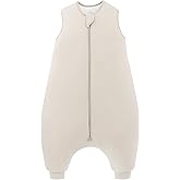 PurComfy Supersoft Toddler Sleep Sack with Feet 1.0 TOG Premium Bamboo Viscose Sleep Bag Walker with Legs 12-18-24-2t-4t-5t