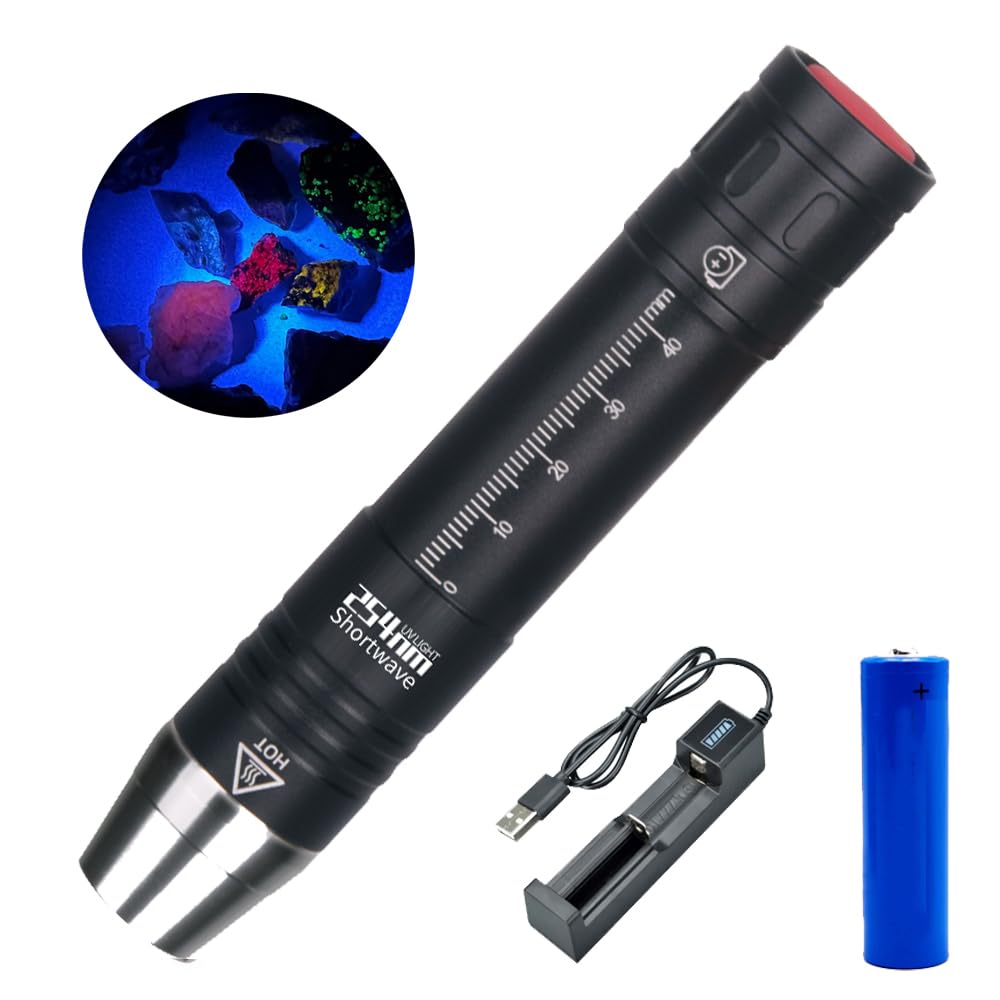 WONDSUNSON Shortwave 254nm UVC LED Flashlight, SW