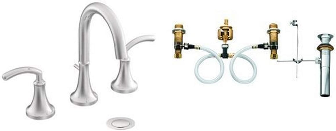 Moen Ts6520 9000 Icon Two Handle High Arc Bathroom Faucet With