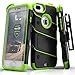 Zizo Bolt Series Compatible with iPhone 8 Plus Case Military Grade Drop Tested Tempered Glass Screen Protector Holster iPhone 7 Plus case NEON Green