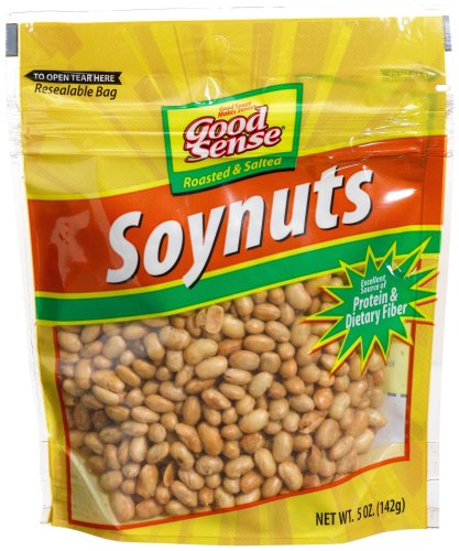 Good Sense Roasted & Salted Soynuts, 5-Ounce Bags (Pack of 12)
