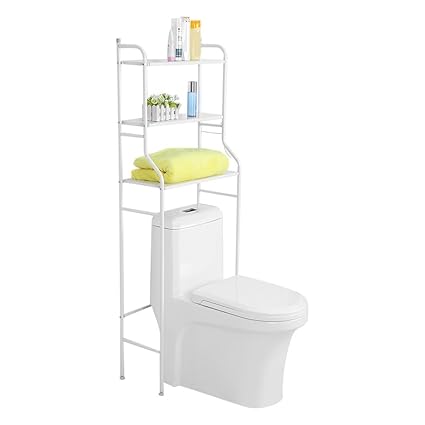 Zerone Mueble de almacenaje para baño, 3 Pisos estantería de Metal para