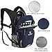 ROCKRAIN WindSeeker Insulation Hydration Cycling Backpack Pack with 2.5L BPA Free Leak Proof Water Bladder, Sufficient Storage Space for Outdoor Gear, for Cycling (Navy Blue)