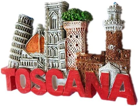 Tuscany Toscana Italy Fridge Magnet City Travel Souvenir Collection 3D Resin Handmade Craft Gift Sticker