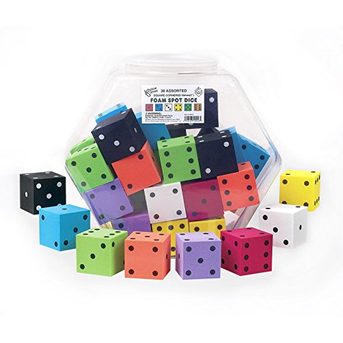 Koplow Games Foam Dot Dice, 2