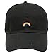 City Hunter C104 Rainbow Cotton Baseball Cap 12 Colors (Black)