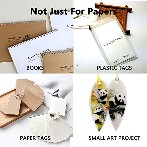 Single Hole Punch Heavy Duty Paper Hole Puncher Small One Hole Punch with Extra 6 Book Rings - Thumbnail 6
