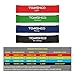 TOMSHOO Resistance Bands Loop Exercise Bands - Set of 4 - for Fitness Gym Strength Training Physical Therapy